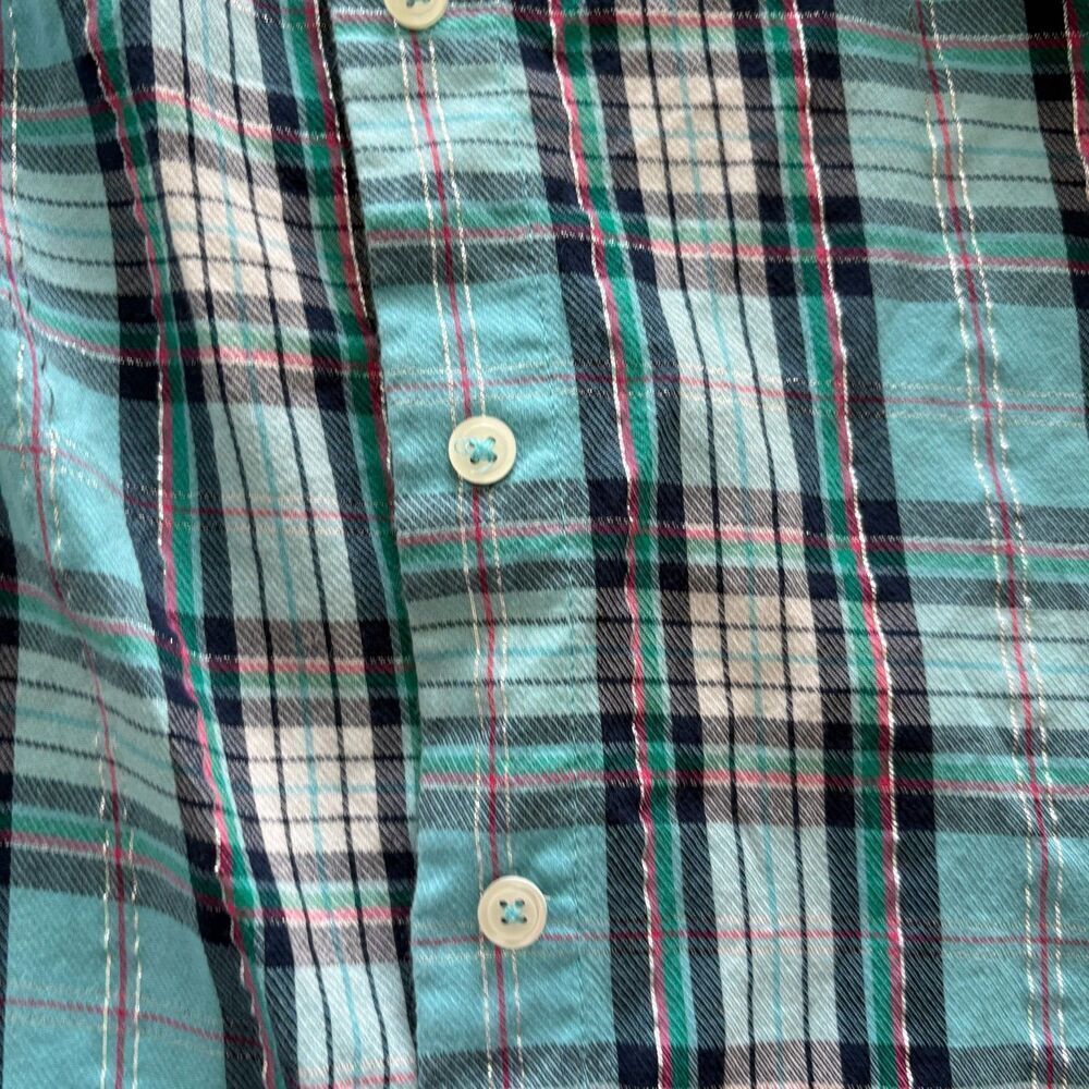 Talbot Long Sleeve Button Front Shirt Size Large EUC - Picture 4 of 10
